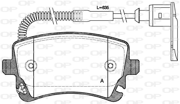 OPEN PARTS Jarrupala, levyjarru BPA0897.02